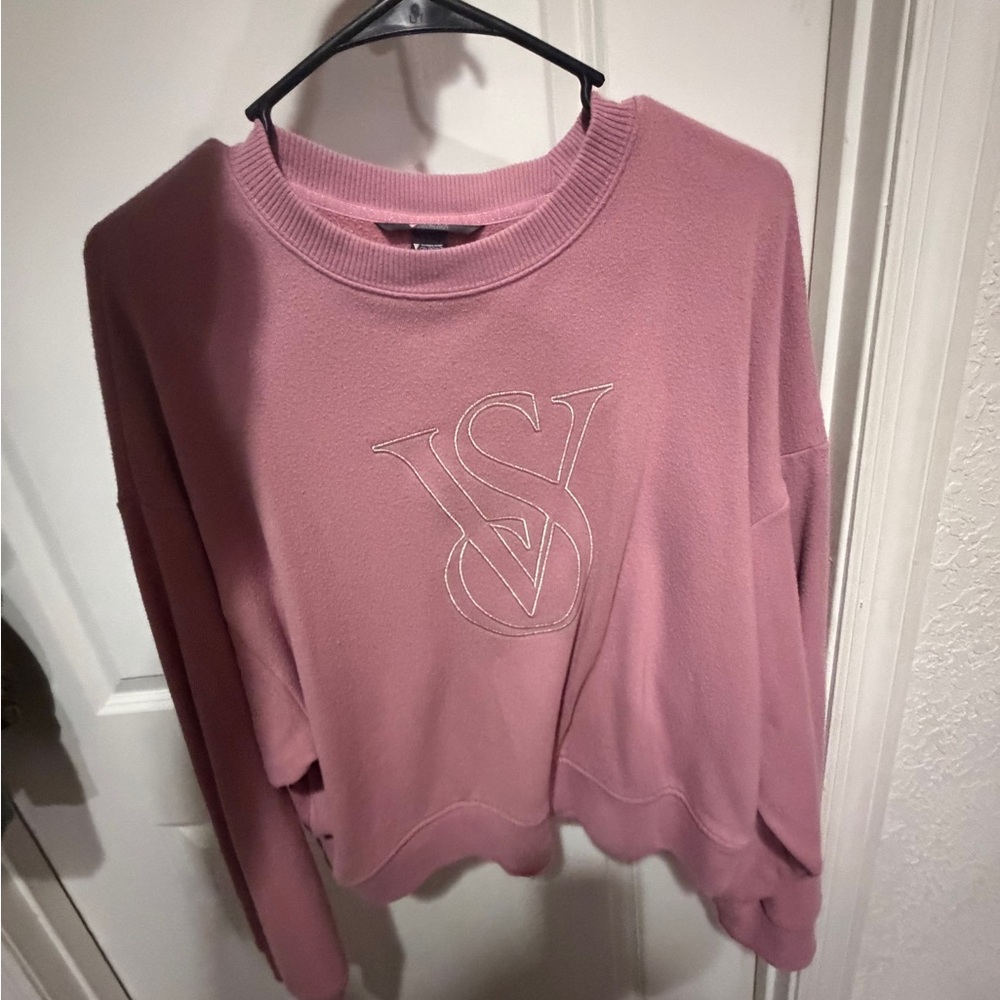 Victoria's Secret Dusty Pink Logo Crewneck Sweatshirt